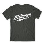 Millenial Dark Grey Men's T-shirt for Brand Parody, Funny