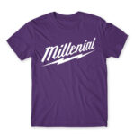 Millenial Dark Purple Men's T-shirt for Brand Parody, Funny