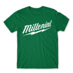 Millenial Kelly Green Men's T-shirt for Brand Parody, Funny