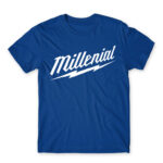 Millenial Royal Blue Men's T-shirt for Brand Parody, Funny