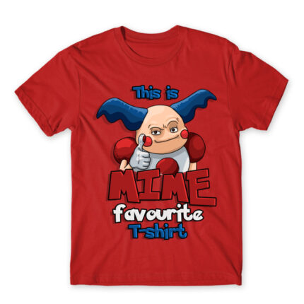 Mime favourite T-shirt Red Men's T-shirt for Anime, Pokemon