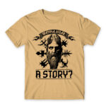Mimir – Wanna hear a story? Sand Men's T-shirt
