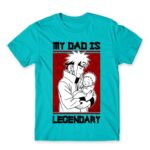 Minato – Legendary Dad Atoll Blue Men's T-shirt for Anime, Naruto