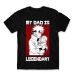 Minato – Legendary Dad Black Men's T-shirt for Anime, Naruto