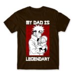 Minato – Legendary Dad Chocolate Men's T-shirt for Anime, Naruto