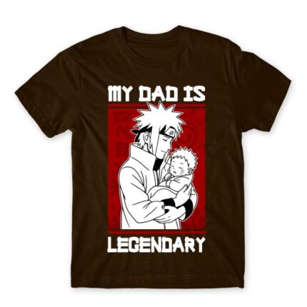 Minato – Legendary Dad Chocolate Men's T-shirt for Anime, Naruto