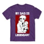 Minato – Legendary Dad Dark Purple Men's T-shirt for Anime, Naruto