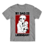 Minato – Legendary Dad Grey Melange Men's Tee for Anime, Naruto