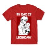 Minato – Legendary Dad Red Men's T-shirt for Anime, Naruto