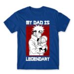 Minato – Legendary Dad Royal Blue Men's T-shirt for Anime, Naruto