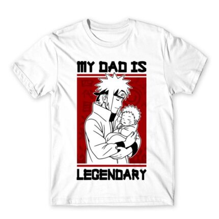 Minato – Legendary Dad White Men's T-shirt for Anime, Naruto