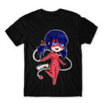 Miraculous Ladybug Black Men's Tee for Anime, Miraculous Ladybug