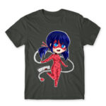 Miraculous Ladybug Dark Grey Men's Tee for Anime, Miraculous Ladybug