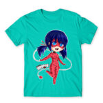 Miraculous Ladybug Turquoise Men's T-shirt for Anime, Miraculous Ladybug