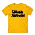 Model trains Gold Men's Tee for Train Conductor, Work