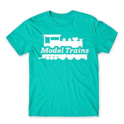 Model trains Turquoise Men's T-shirt for Train Conductor, Work