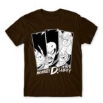 Monkey D. Luffy Chocolate Men's T-shirt for Anime, One Piece