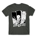 Monkey D. Luffy Dark Grey Men's Tee for Anime, One Piece