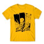 Monkey D. Luffy Gold Men's T-shirt for Anime, One Piece