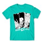 Monkey D. Luffy Turquoise Men's Tee for Anime, One Piece