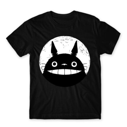 Moonlit Totoro Black Men's Tee for Anime, My Neighbour Totoro