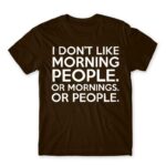 Morning people Chocolate Men's Tee for Funny, Sarcastic Humour