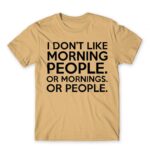 Morning people Sand Men's Tee for Funny, Sarcastic Humour