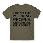 Morning people Zinc Men's Tee for Funny, Sarcastic Humour
