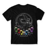 Mortal Kombat Ninjas Black Men's Tee for Anime, Original Art