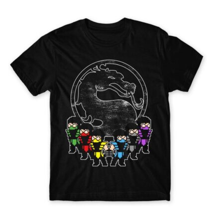 Mortal Kombat Ninjas Black Men's Tee for Anime, Original Art