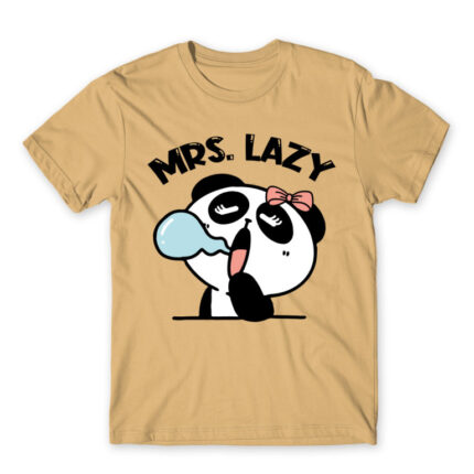 Mrs. Lazy Sand Men's T-shirt for Funny, Laziness