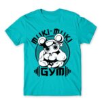 Muki-muki gym Atoll Blue Men's T-shirt for Anime, Kimetsu No Yaiba