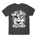 Muki-muki gym Dark Grey Men's T-shirt for Anime, Kimetsu No Yaiba