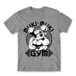 Muki-muki gym Grey Melange Men's T-shirt for Anime, Kimetsu No Yaiba