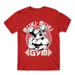Muki-muki gym Red Men's Tee for Anime, Kimetsu No Yaiba