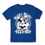 Muki-muki gym Royal Blue Men's T-shirt for Anime, Kimetsu No Yaiba