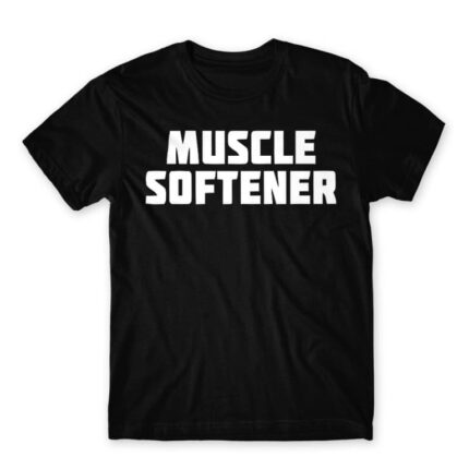 Muscle softener Black Men's Tee for Massage Therapist, Work