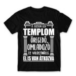 My body is a church Black Men's T-shirt for Badass, Funny