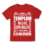 My body is a church Red Men's Tee for Badass, Funny