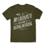 My favorite pastime Army Men's Tee for Funny, Laziness