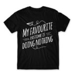 My favorite pastime Black Men's T-shirt for Funny, Laziness
