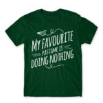 My favorite pastime Bottle Green Men's T-shirt for Funny, Laziness