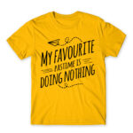 My favorite pastime Gold Men's T-shirt for Funny, Laziness