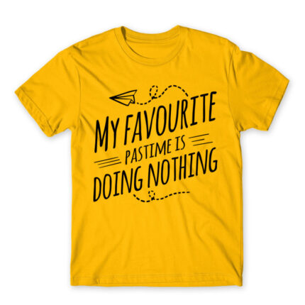 My favorite pastime Gold Men's T-shirt for Funny, Laziness
