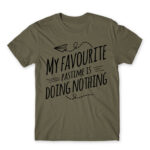 My favorite pastime Zinc Men's T-shirt for Funny, Laziness