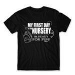 My first day at nursery Black Men's Tee for Kindergartner, Work