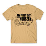 My first day at nursery Sand Men's T-shirt for Kindergartner, Work