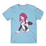 My Hero Academia – Uraraka Sky Blue Men's Tee for Anime, My Hero Academia