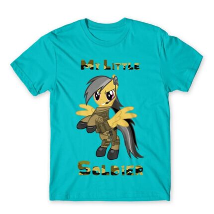 My Little Soldier Atoll Blue Men's T-shirt for Soldier, Work