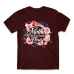 My mum is a florist Burgundy Men's T-shirt for Florist, Work